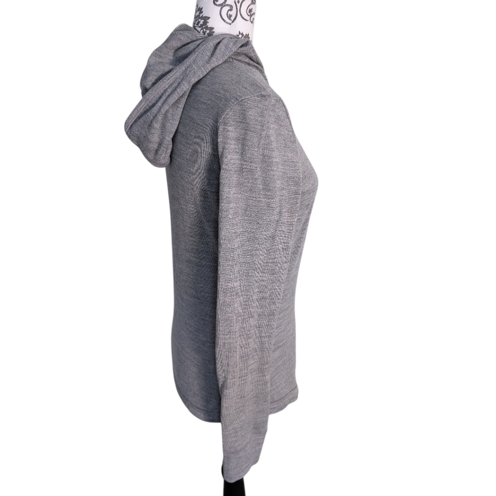 Icebreaker Merino Wool Hoodie Womens Small Grey Outdoors - Picture 4 of 14